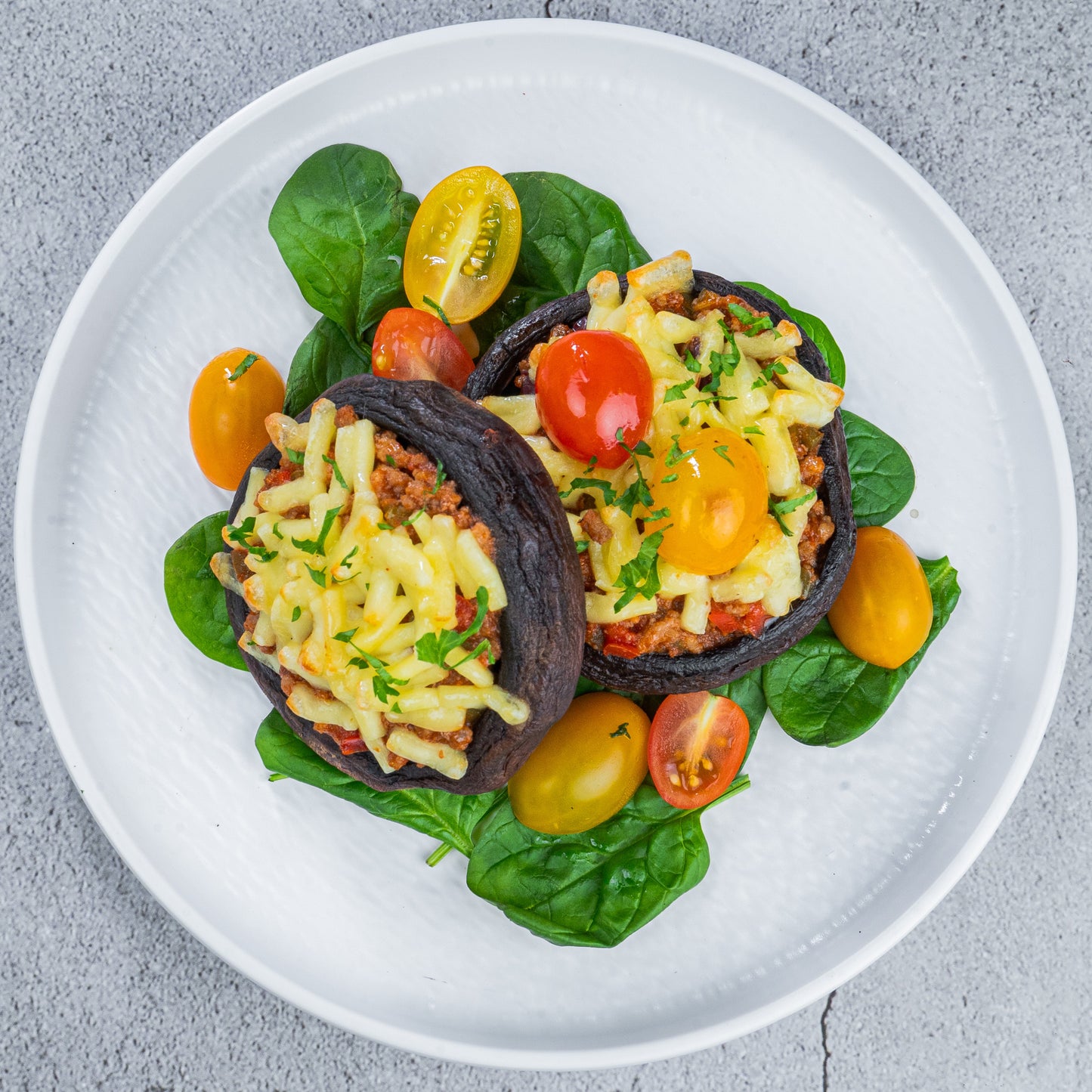 Beef-Stuffed Portobello Mushroom Pizza(S)