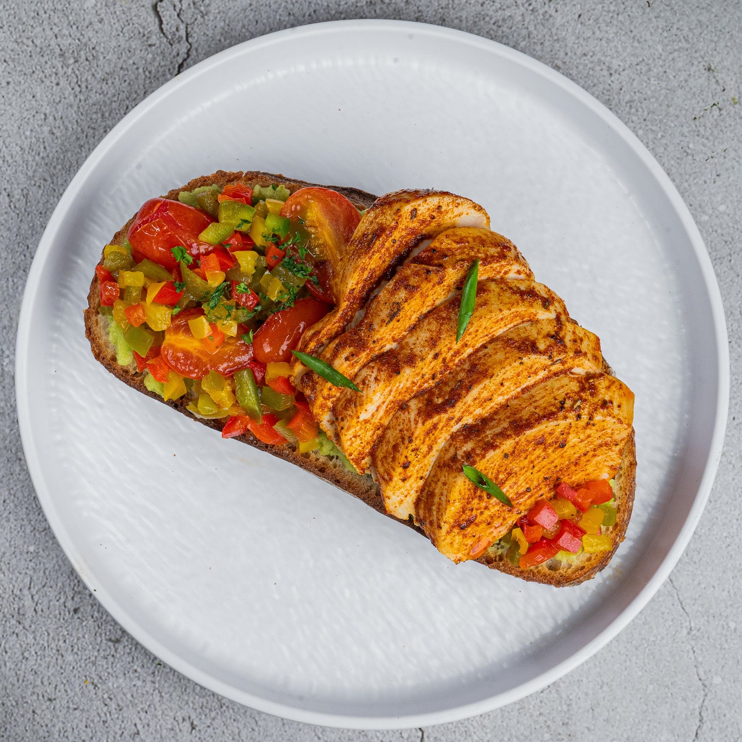 Cajun Chicken Bites with Sourdough Bread(B)