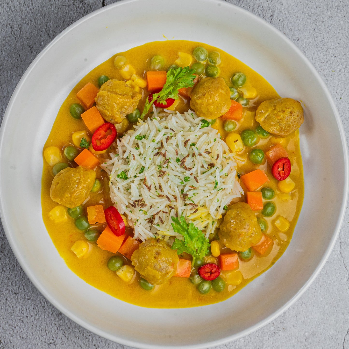 Masala Soy Chunk Kadhi (P)