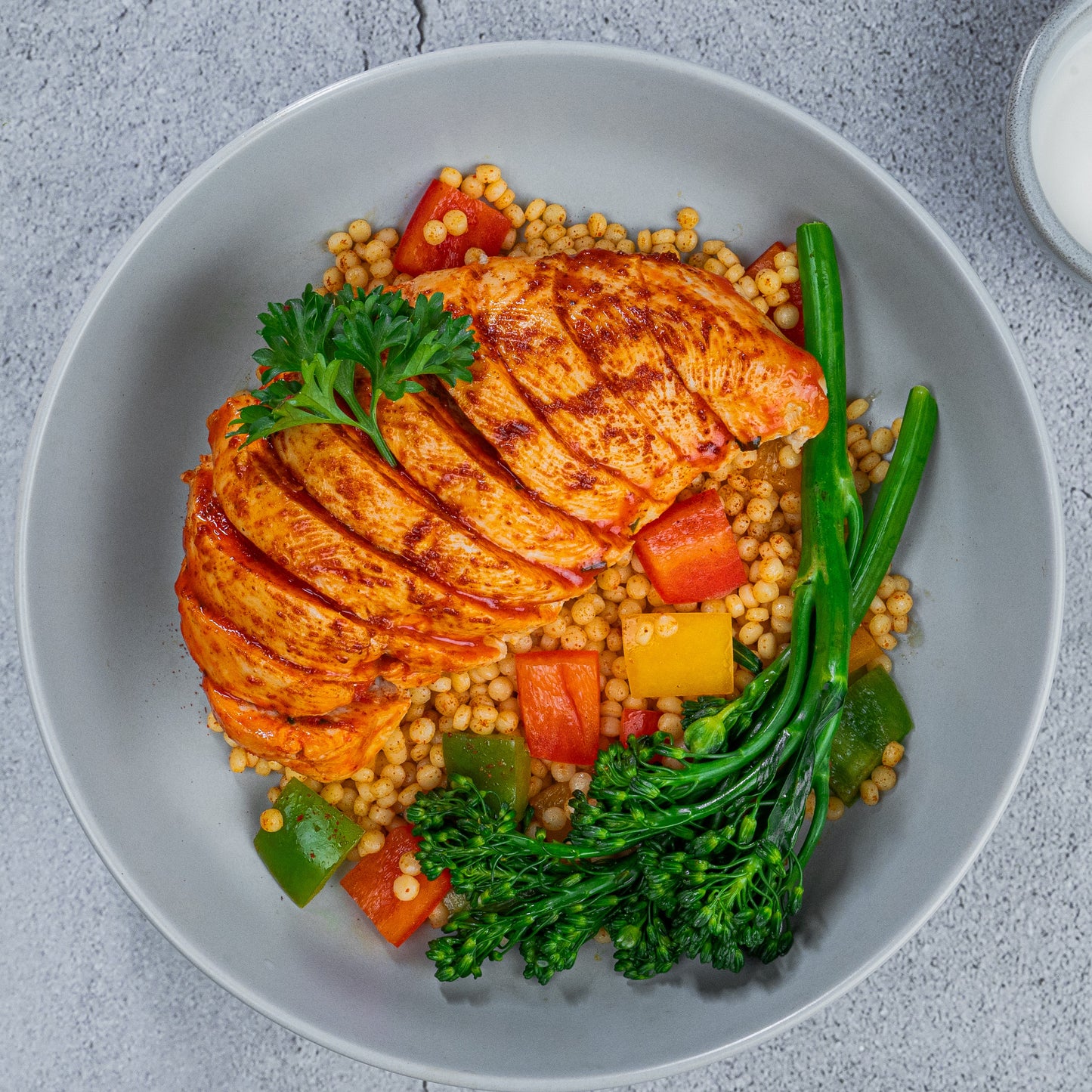 Oriental spiced Chicken with Sauté Veggies (B)