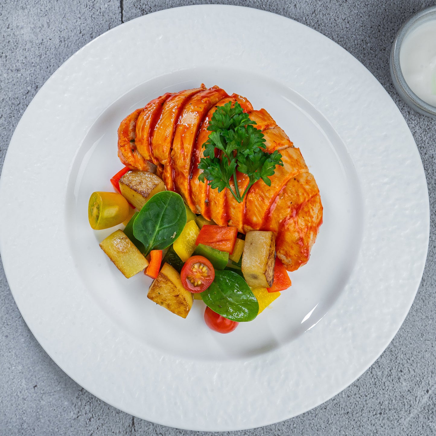 Peri-Peri Chicken with Capsicum & Potato salad(B)