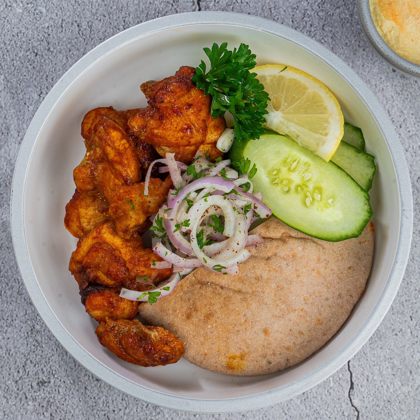 Shish Taouk with Hummus Dip(B)