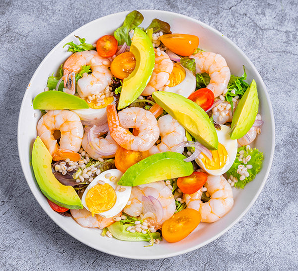 Shrimp, Avocado and Egg Nourish Bowl