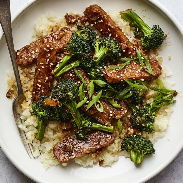Curried Mustard Maple Glazed Tempeh