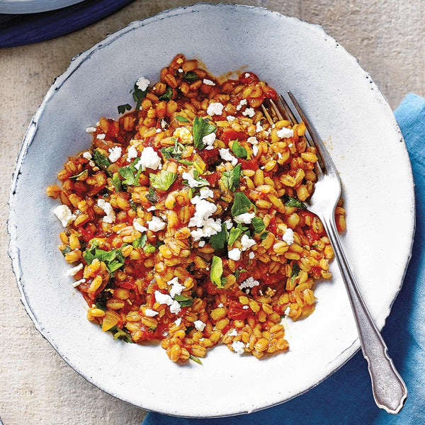 Meat-Free Truffle Barley Risotto