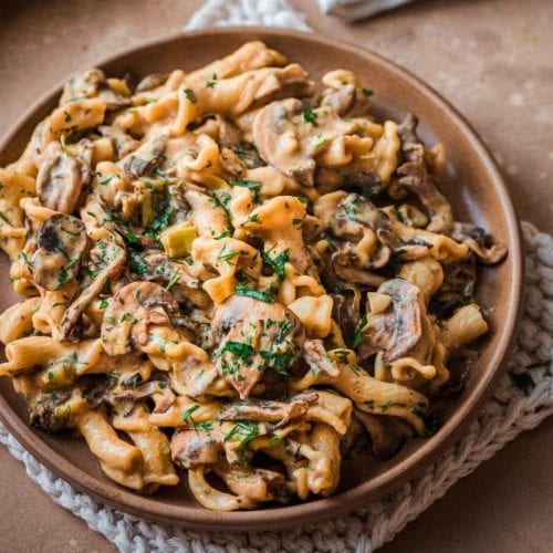 Mushroom Stroganoff (P)