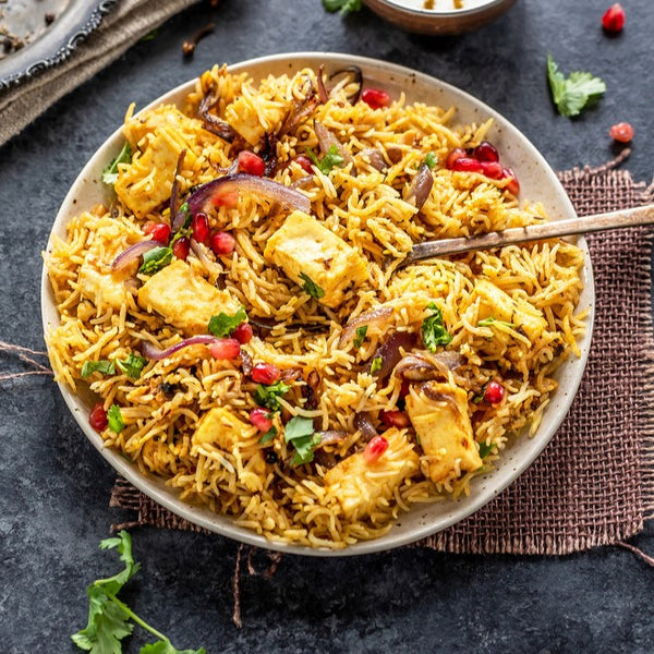 Tandoori Tofu Tikka Biryani