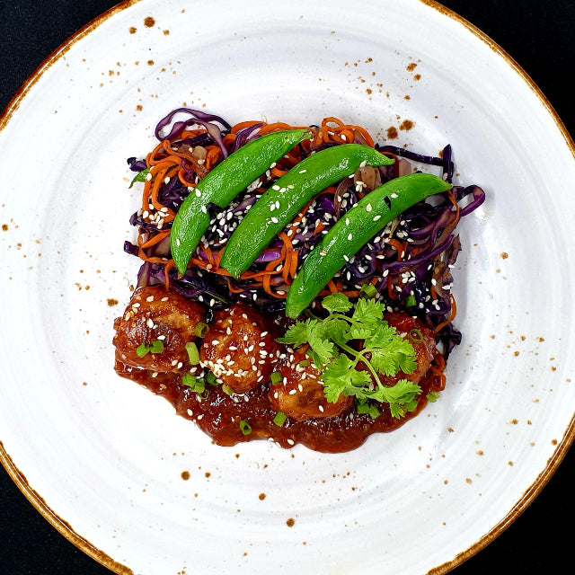 Vegan Manchurian with Hakka Style Cabbage Carrot Noodle(P)