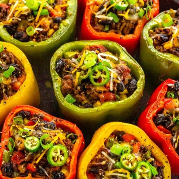 Bell Pepper Chicken Stuffed Nachos with Homemade Tomato Salsa(B)