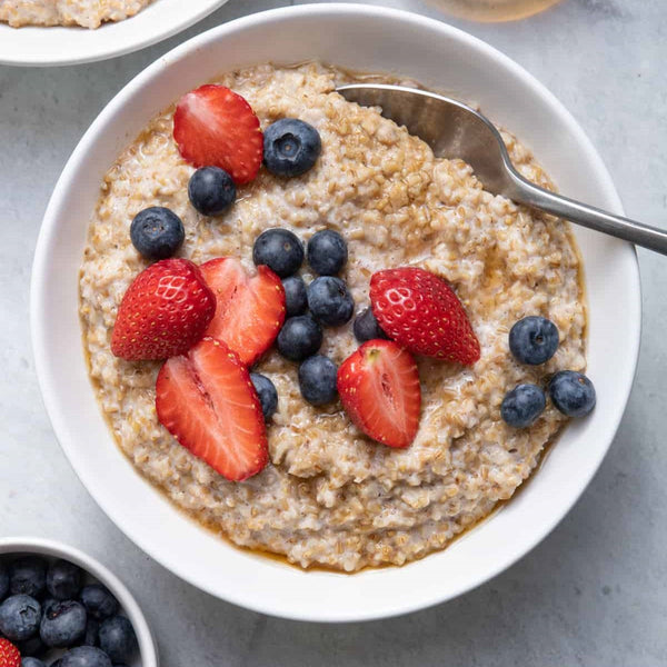 Protein packed berries cinnamon oatmeal