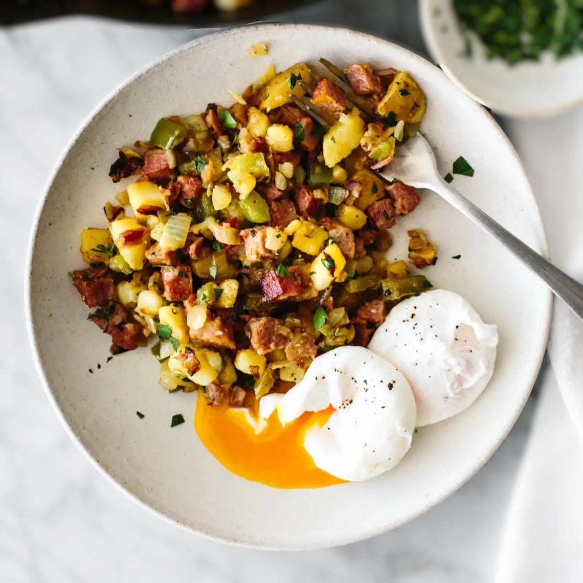 Beef Pastrami Potato Hash(B)