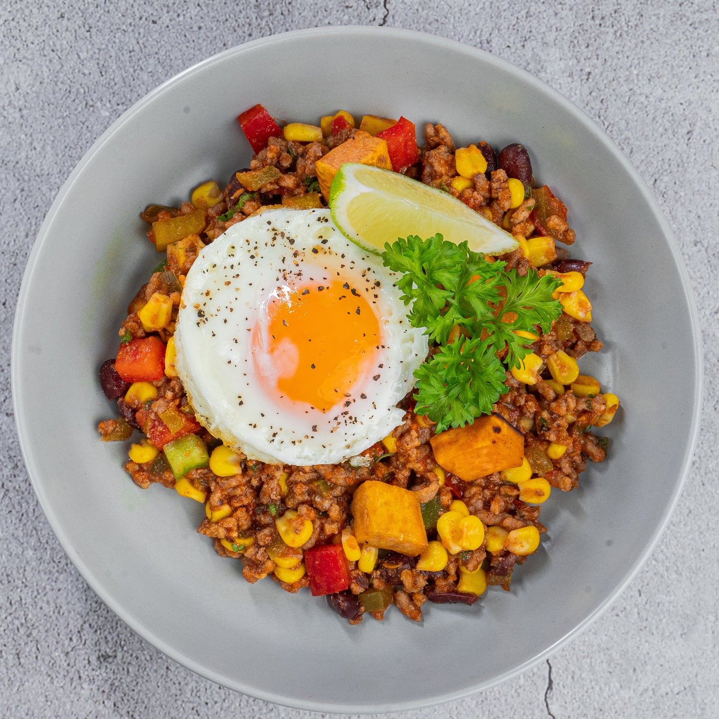 Breakfast Chicken & Turkey Bacon Hash(B)