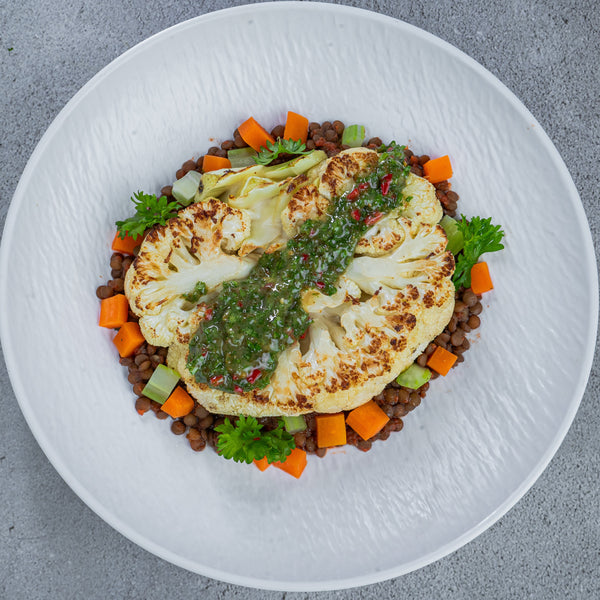 Cauliflower Steak with Chimichurri Sauce