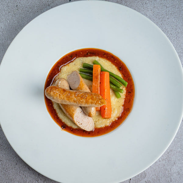 Chicken Banger 'N' Caramelized Mash 