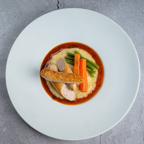 Chicken Banger 'N' Caramelized mash 