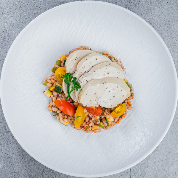 Chicken Truffle Barley Risotto