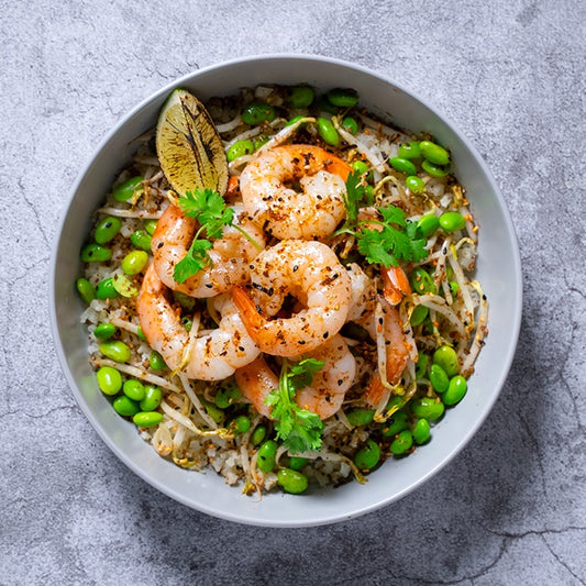 Cilantro lime prawn with cauliflower rice(Balanced)