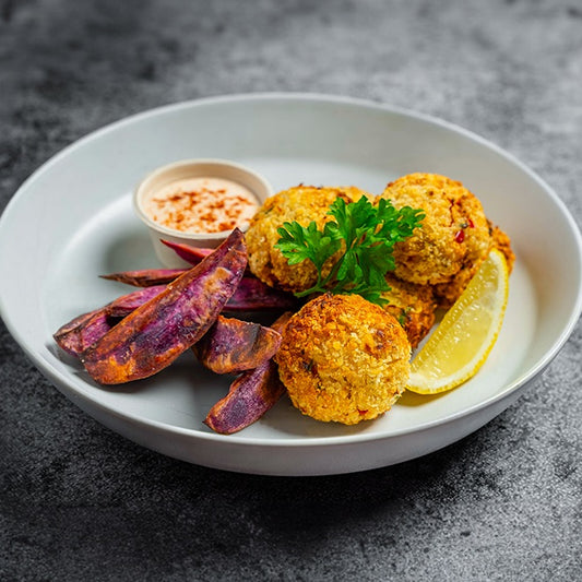 Crab Croquettes with yogurt Remoulade Sauce(B)