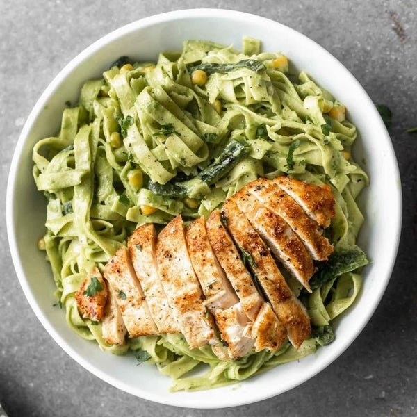Creamy Spinach Chicken Pasta 
