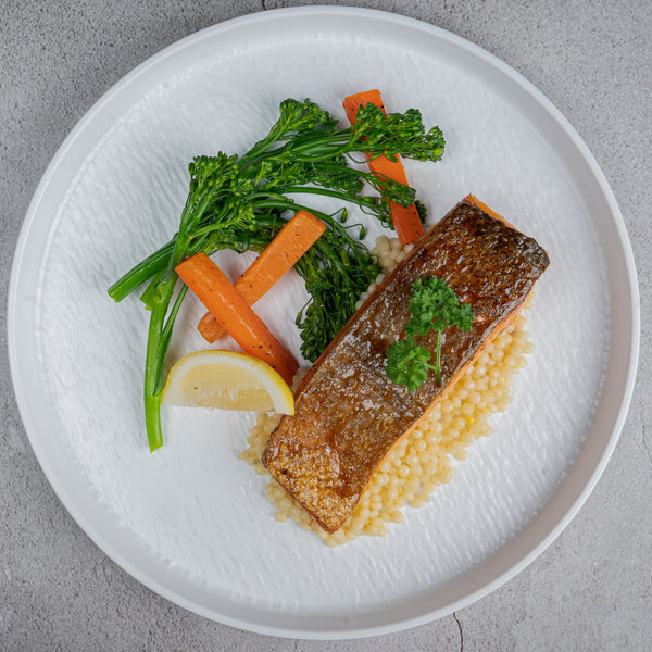 Curried Mustard Maple Glazed Salmon