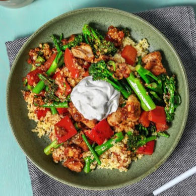 Oriental spiced Chicken with Sauté Veggies (B)