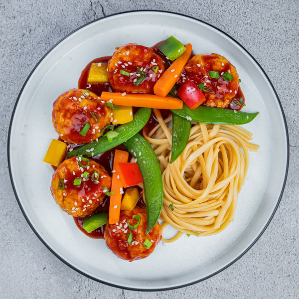 Paneer Manchurian with Stir Fried Noodles