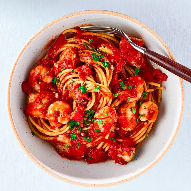 Seafood Spaghetti with Marinara Sauce(B)
