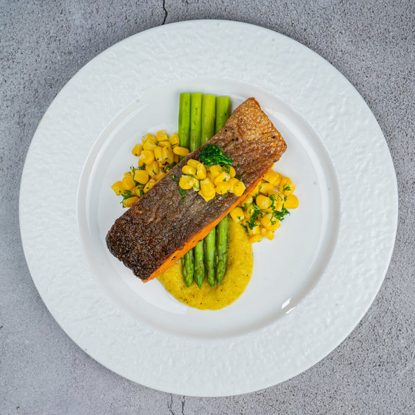 Sumac Dust Atlantic Salmon with Celeriac Mash 