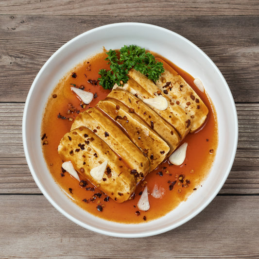 Sesame Garlic Sous-Vide Tofu