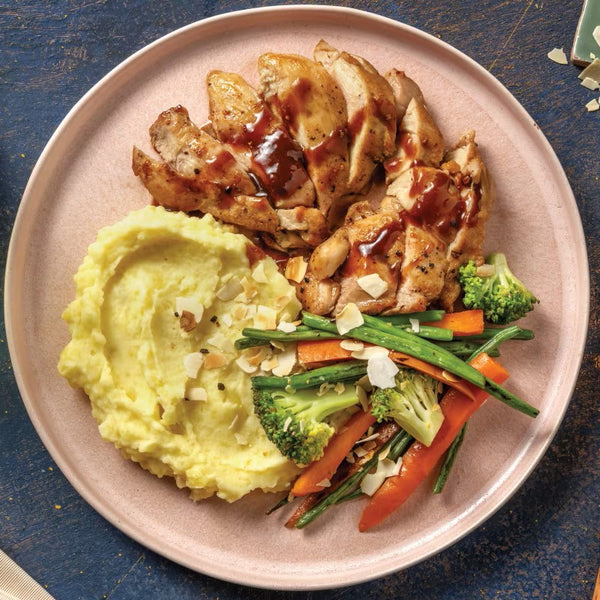 Cherry balsamic chicken with Garlic mash(B)