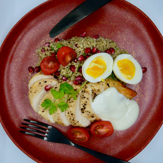 Baked Chicken in Quinoa Egg Bowl(B)