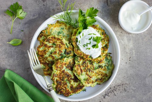 Baked Green Pea Fritters(P)