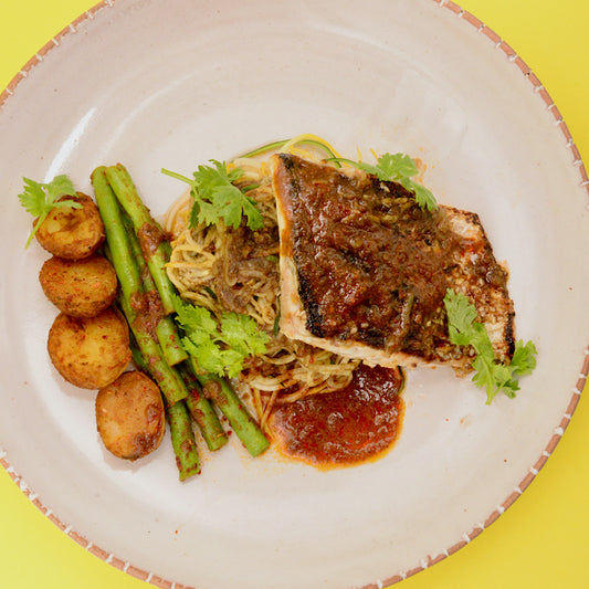 Chilean Seabass with Laksa Zoodles(S)