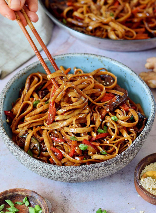 Stir fried Vegetarian Noodles(P)