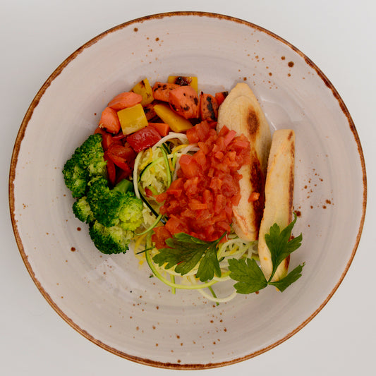 Quorn Fillet with Pepperonata Zoodles(P)