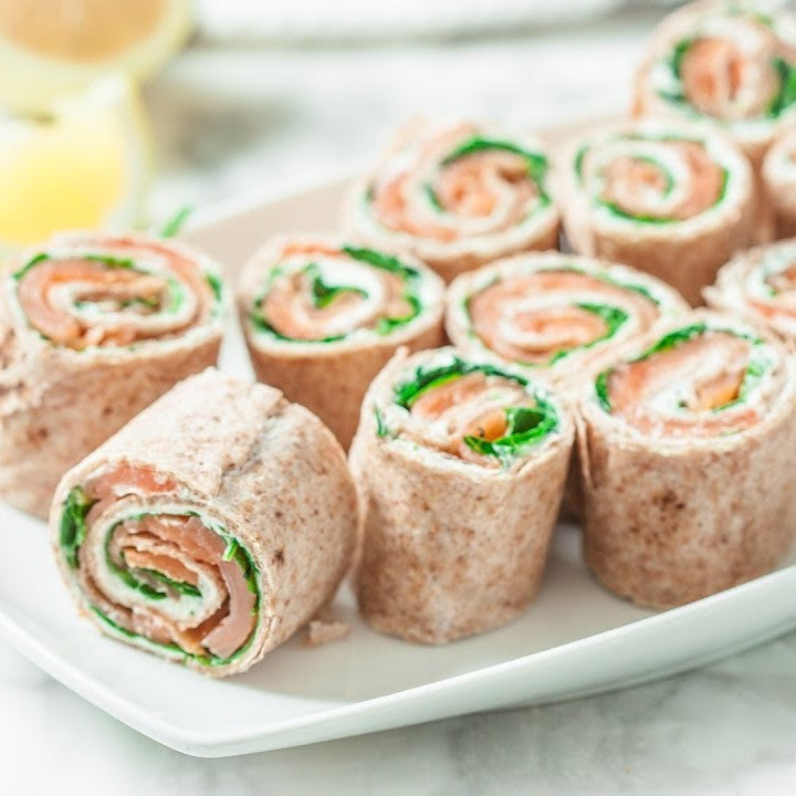Ricotta Spinach Smoked Salmon Roll-up(B)