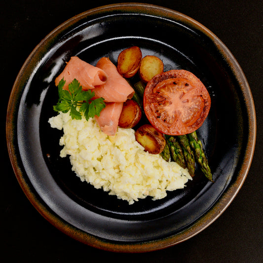 Scrambled Eggs with Smoked Salmon(S)