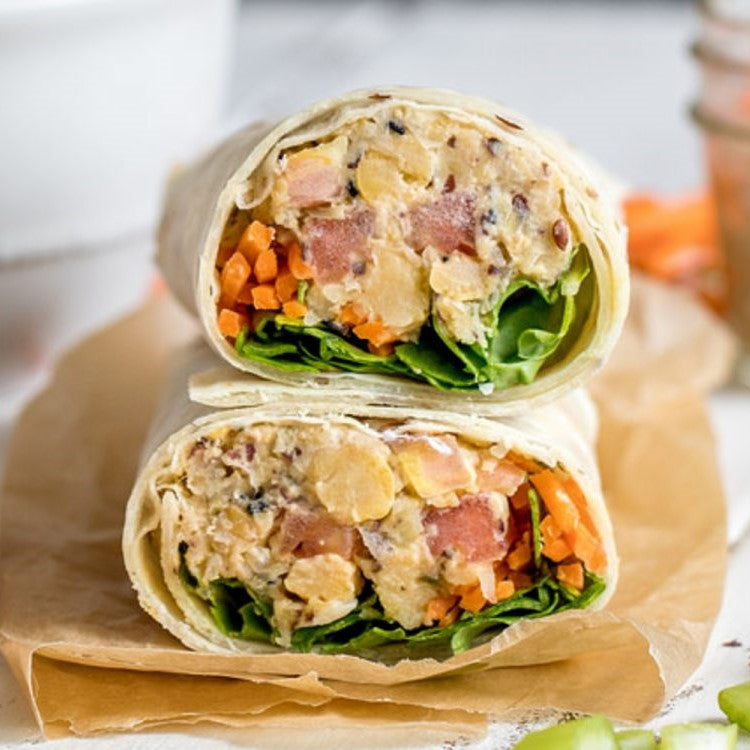 Vegan Chickpea Spinach Roll-up(P)