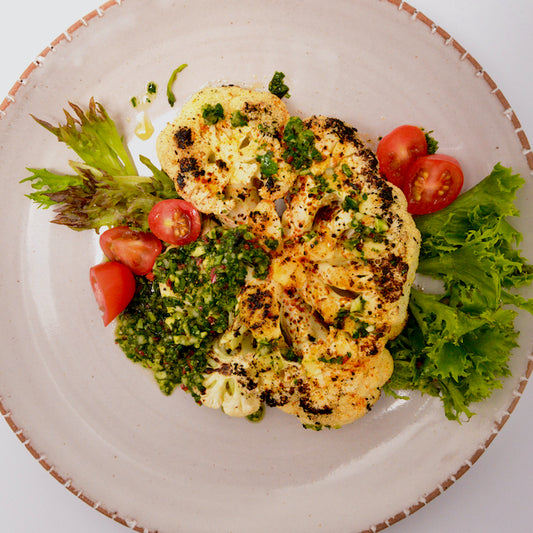 Cauliflower Steak with Chimichurri Sauce(P)