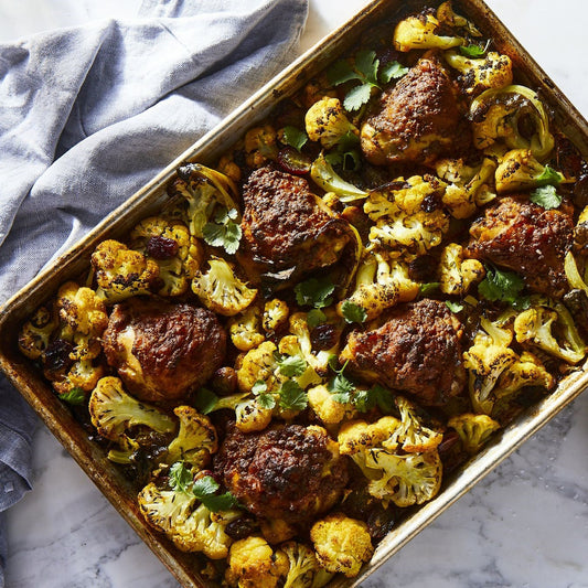 Chicken Meatballs with Quinoa & Curried Cauliflower(B)